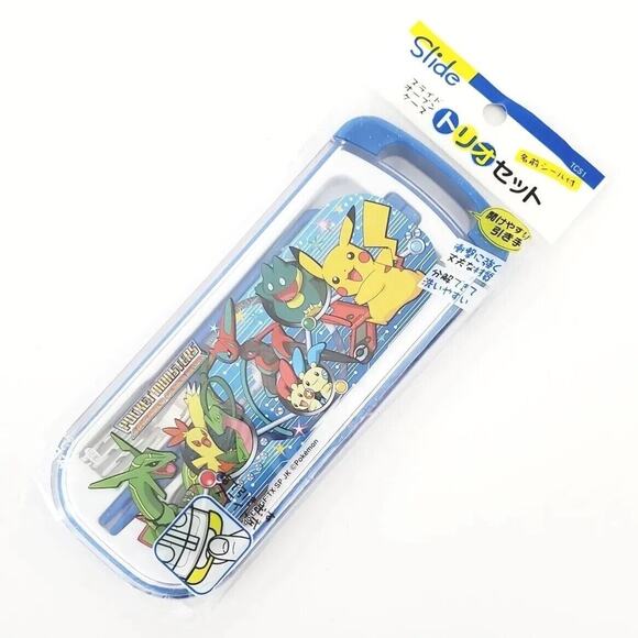 Pokemon Other - NEW Pokemon Pocket Advanced Monsters Skater‎ Children's Trio Fork Spoon Set TCS1